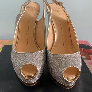 Giuseppe Zannotti peep toe sling back